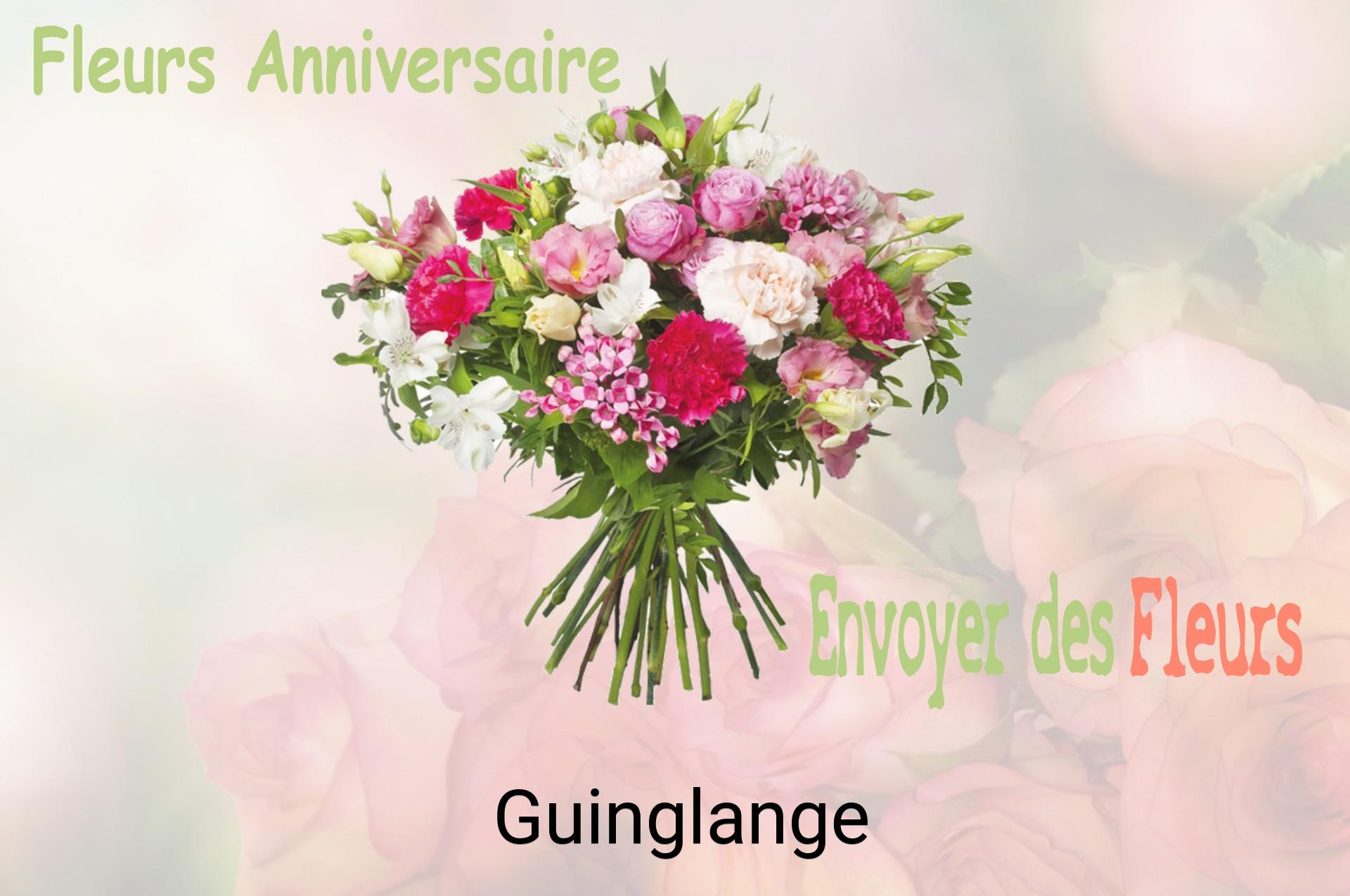 Bouquet de fleurs d’anniversaire livré à Guinglange